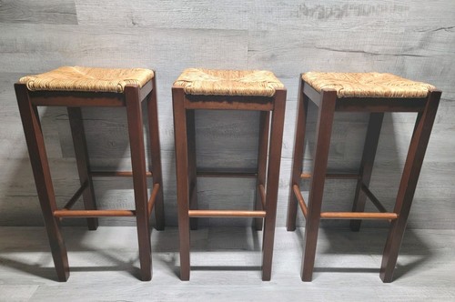 Vintage woven rope rush seat - woven,